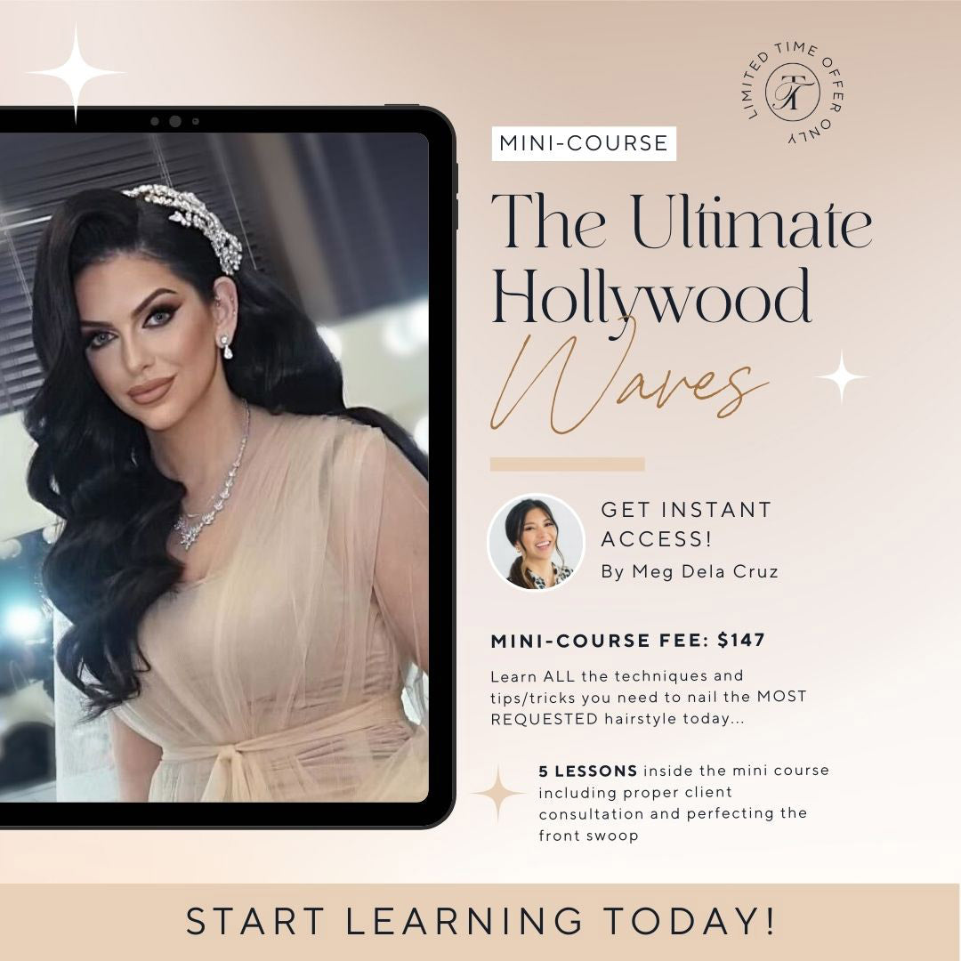 The Ultimate Hollywood Waves Mini-course - Best Hair Stylist in Las Vegas - Tinge Trend